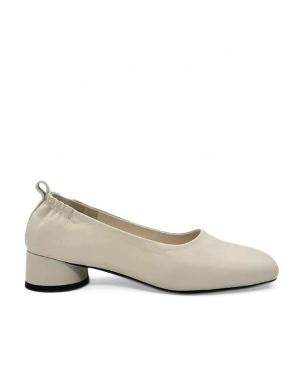 Amie Rafa White Planner Mini Block Heel
