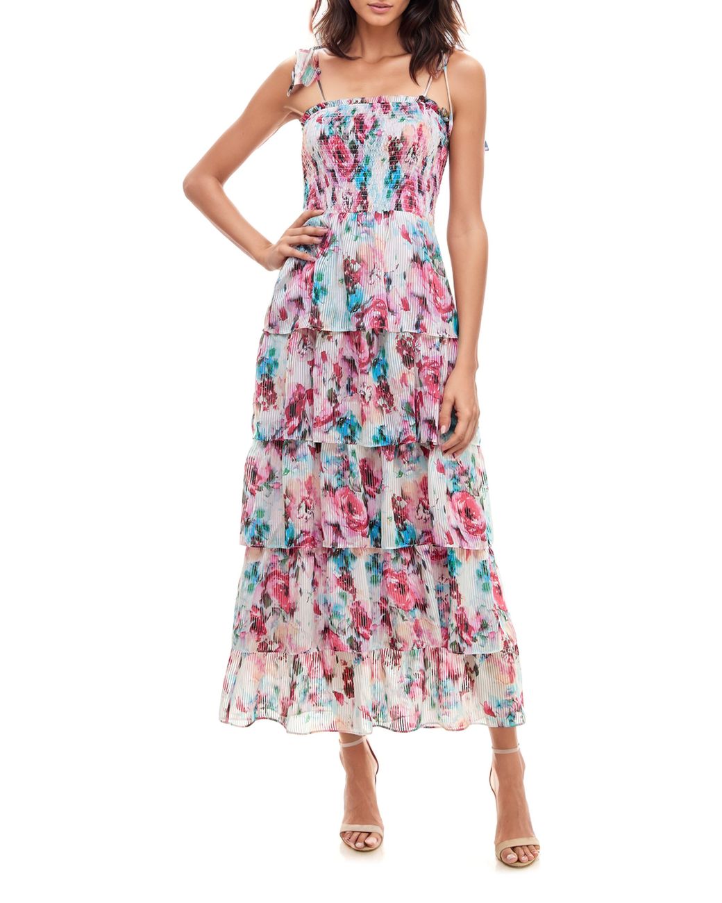 Socialite embroidered maxi dress 2025