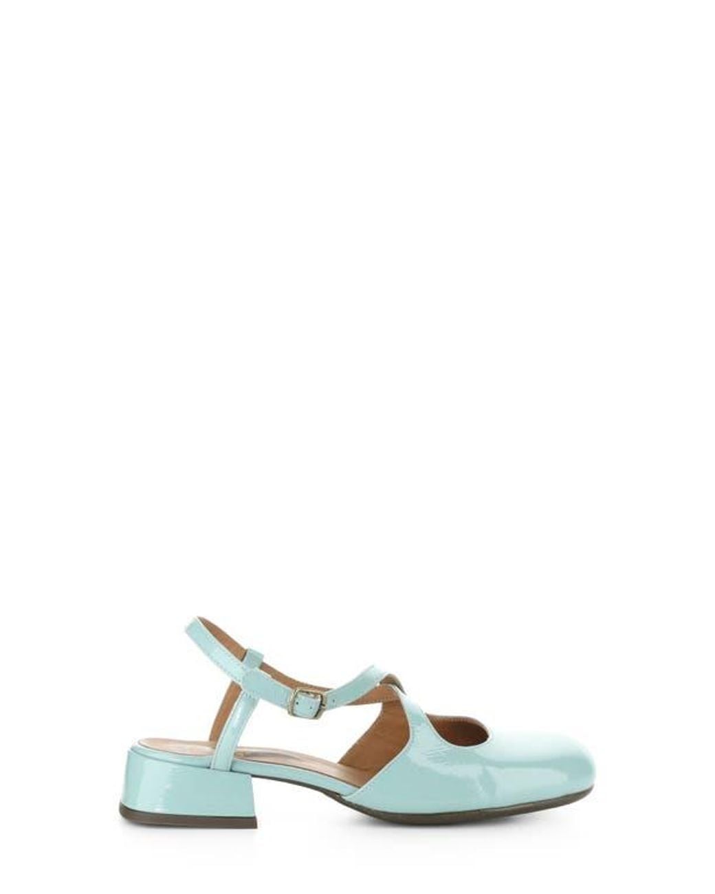 Fly London Blue Cark Ankle Strap Pump