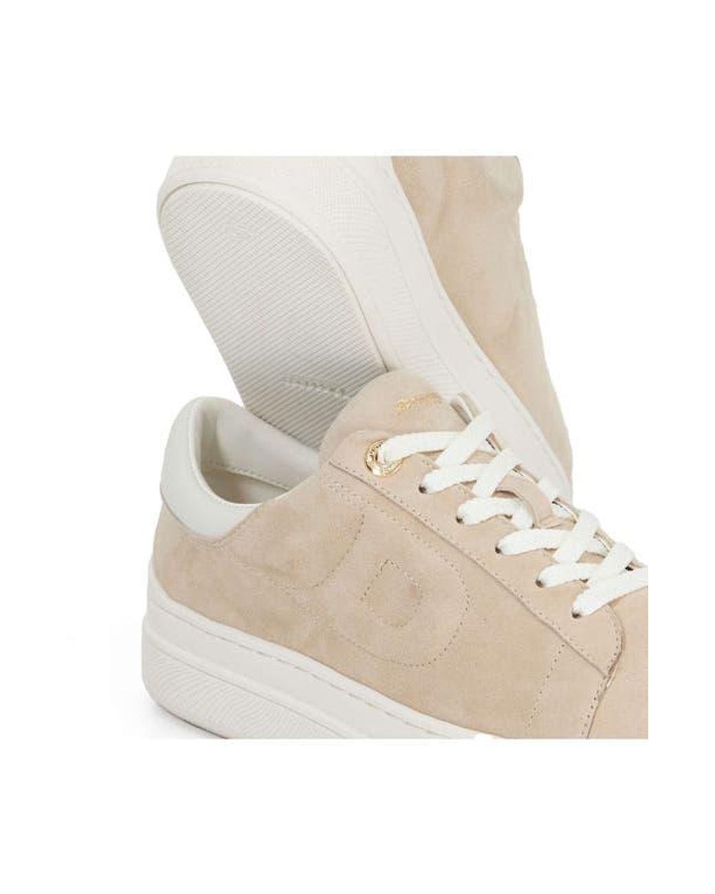 Dune White Eden Platform Sneaker