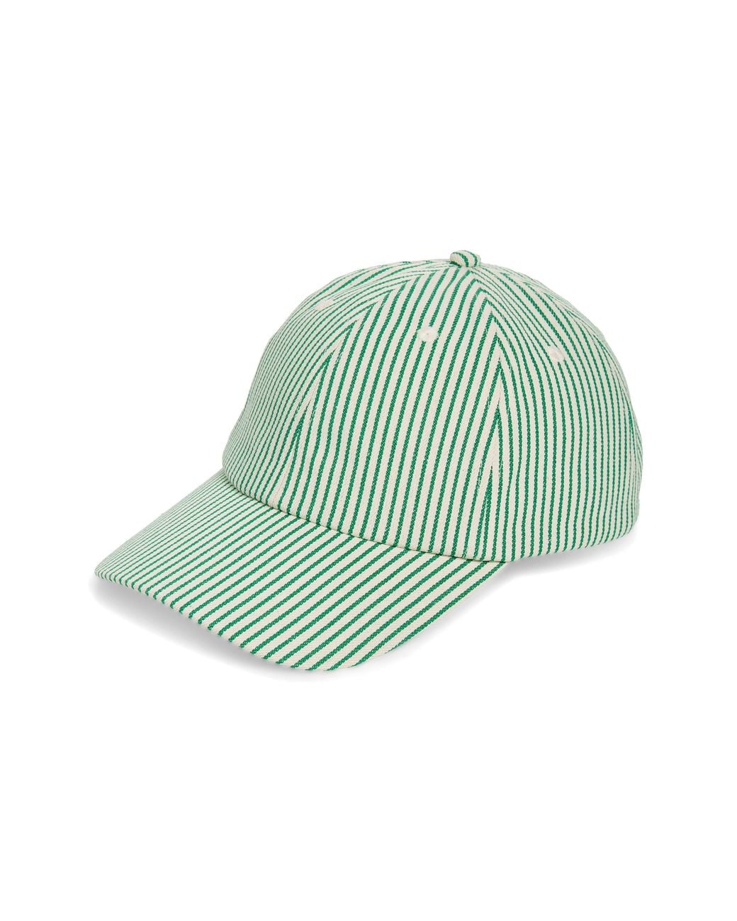 Treasure & Bond Green Stripe Baseball Cap