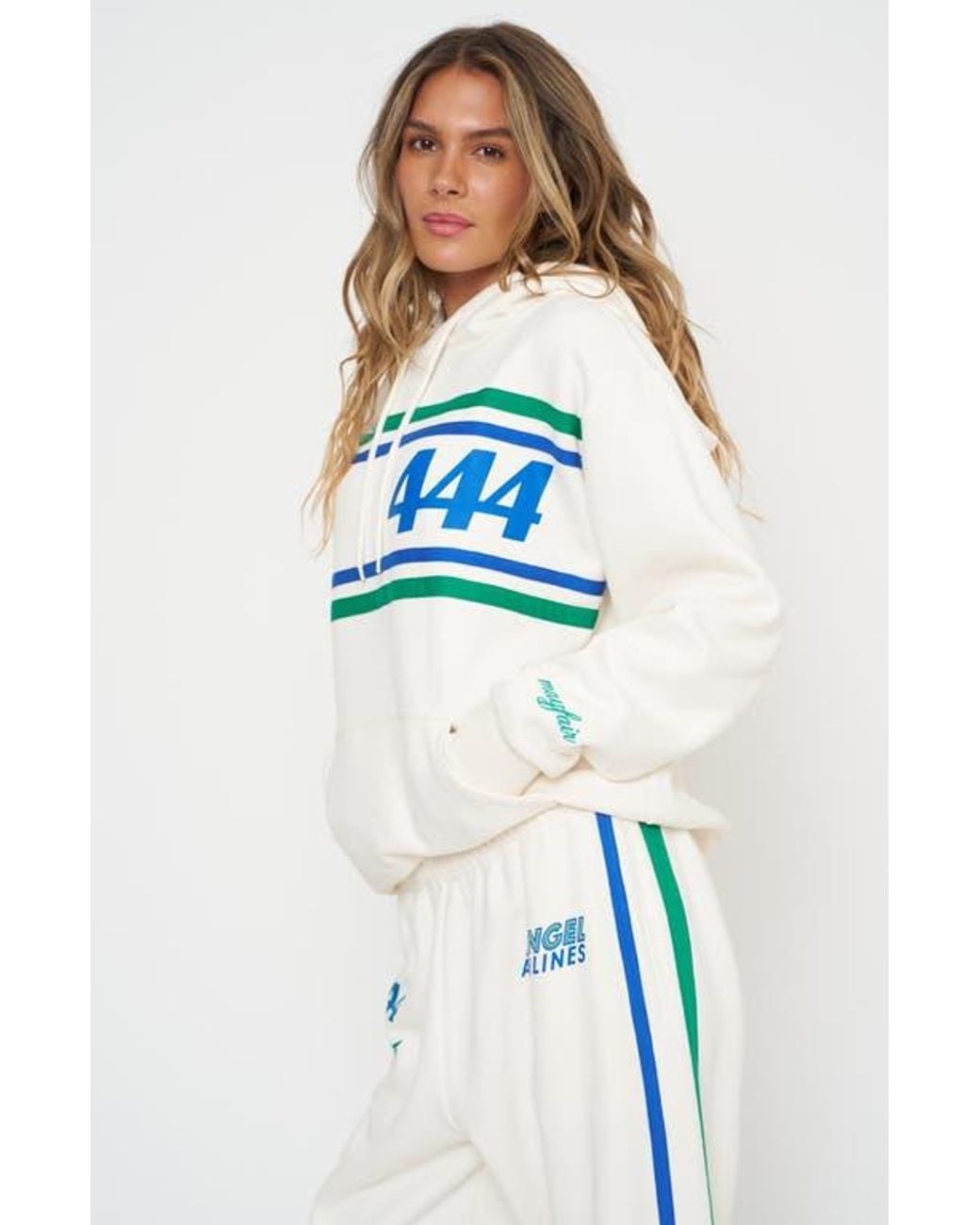 The Mayfair Group Blue Angel Airlines Graphic Oversize Hoodie