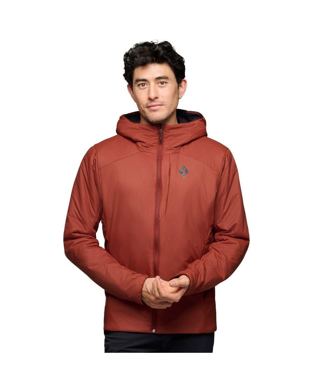 Black Diamond Red First Light Stretch Hooded Jacket for men