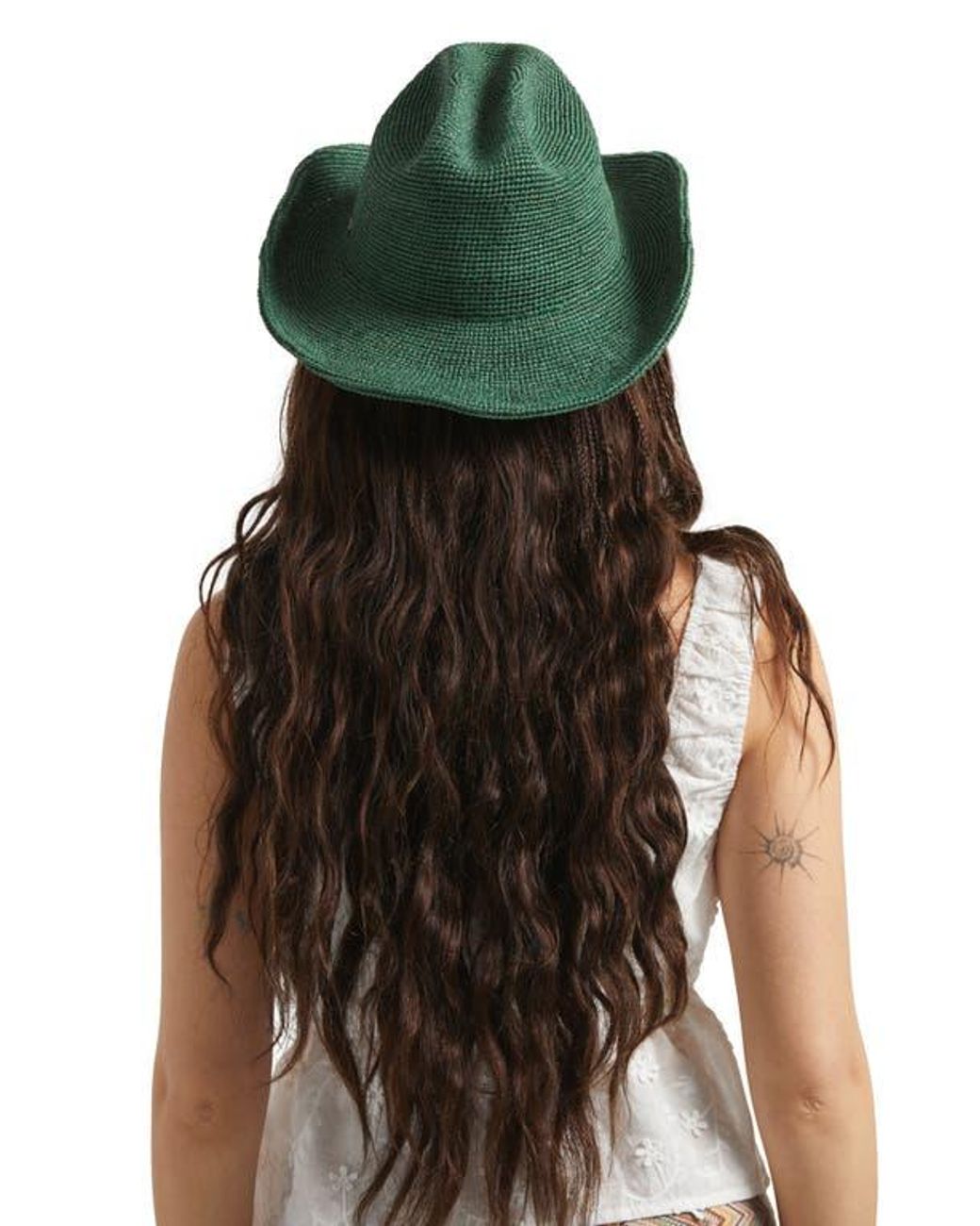 Take A Look About Green Straw Cowboy Hat