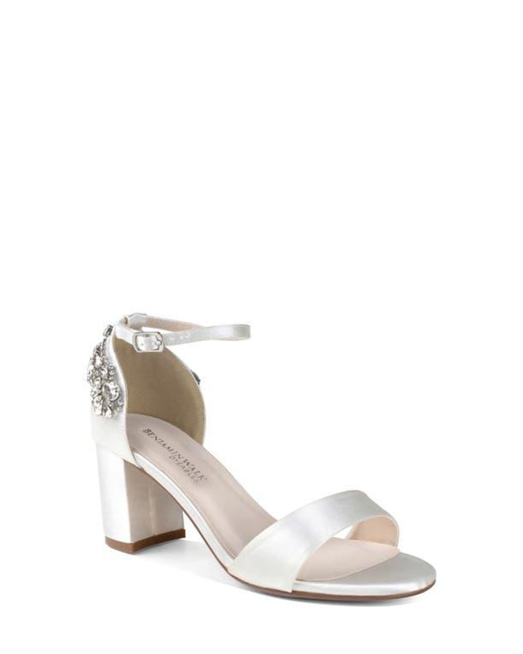 Touch Ups White Olivia Ankle Strap Sandal