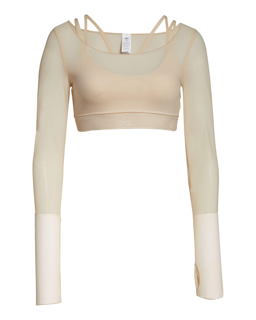 alo yoga Dream Crop Short Sleeve M ドーブグレ Alo Yoga Womens