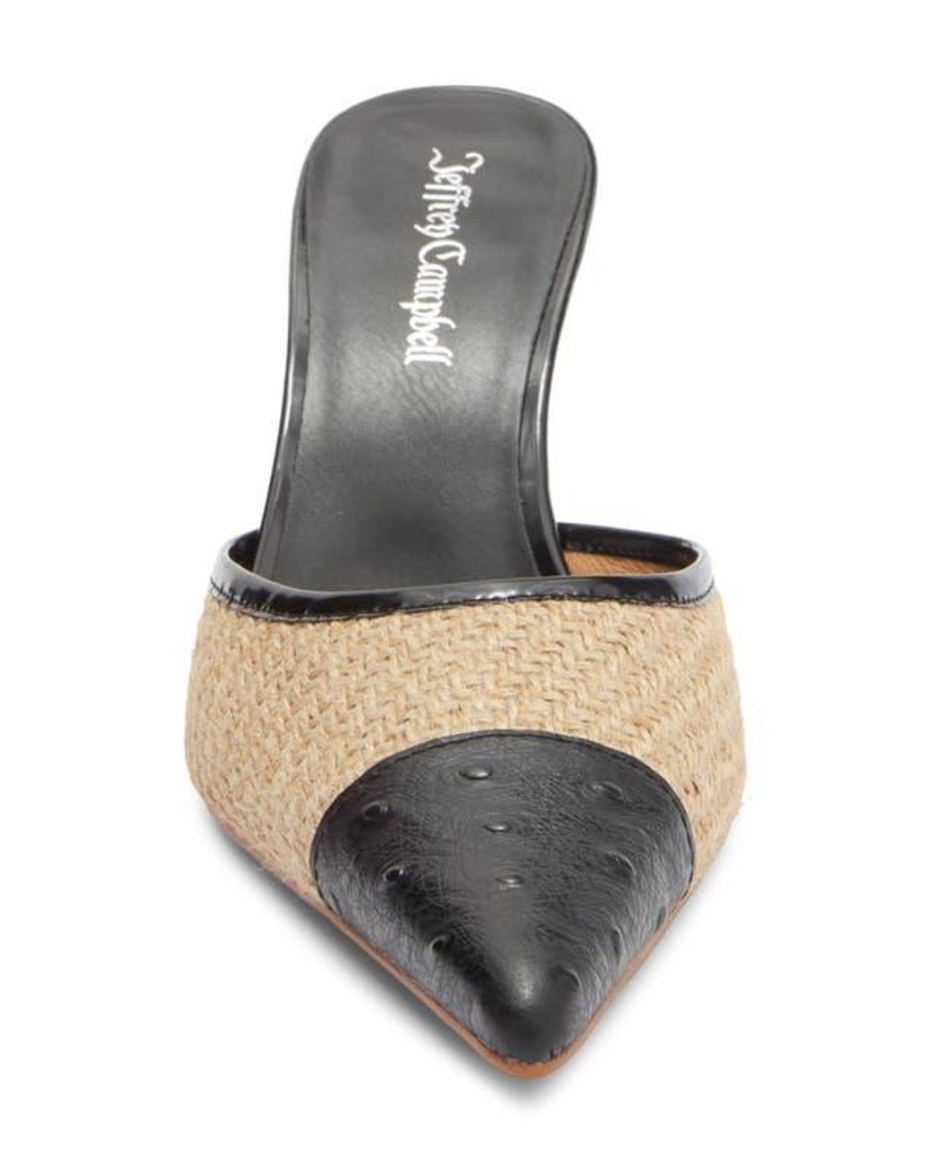 Jeffrey Campbell Blue Parse Pointed Cap Toe Mule