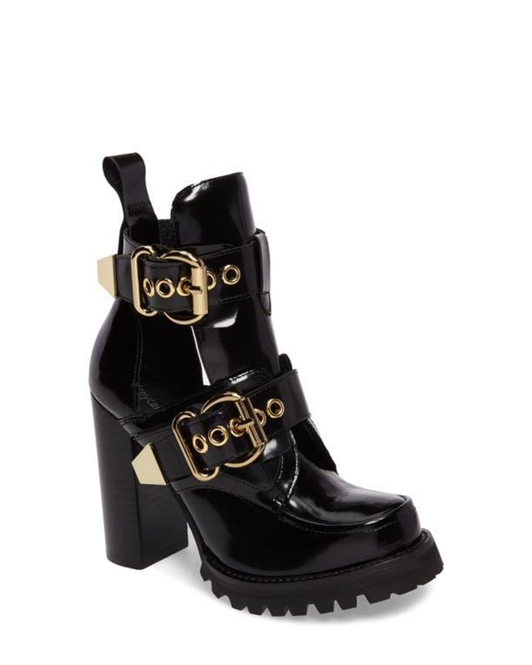 Jeffrey Campbell Craven Buckle Strap Bootie in Black Lyst