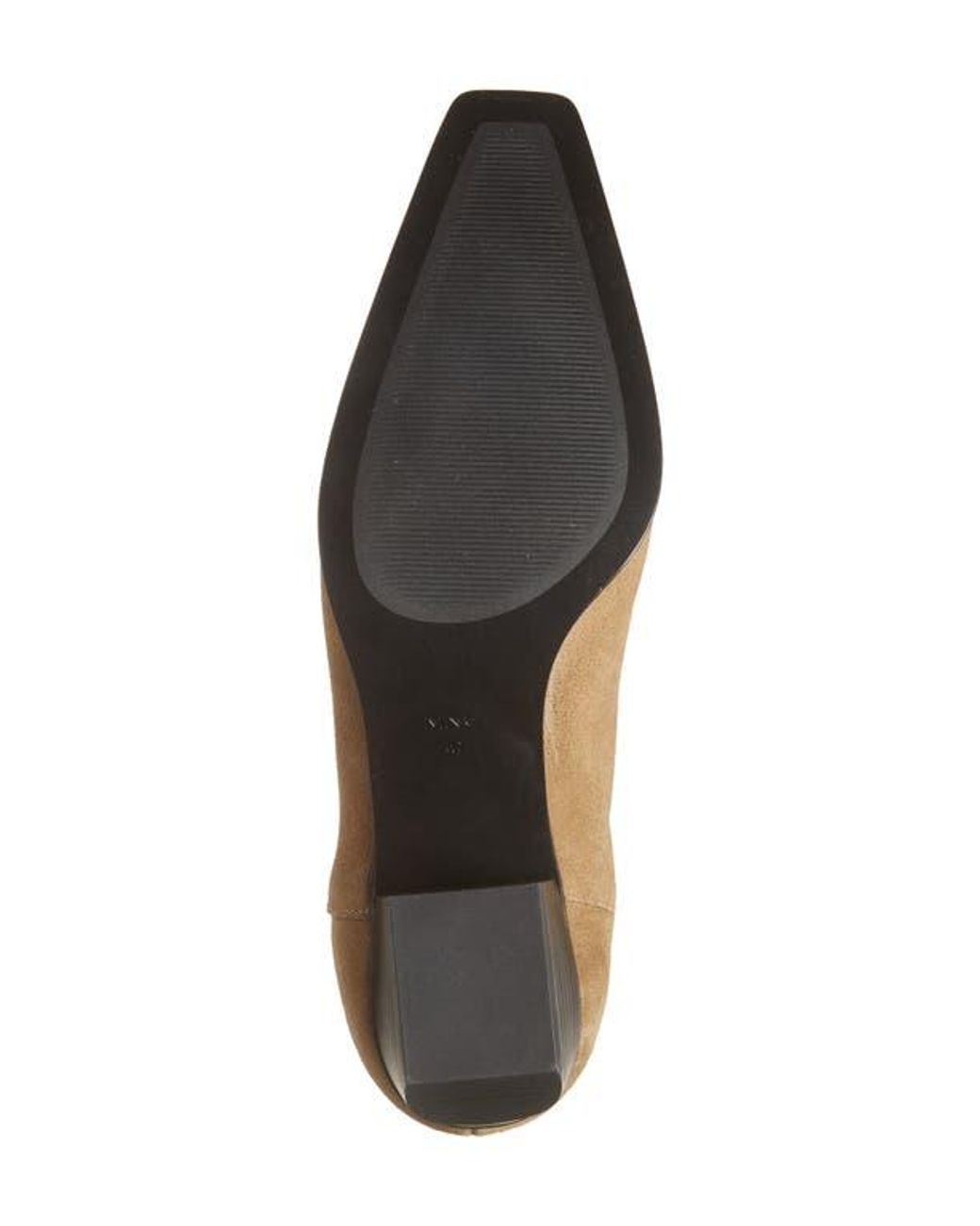 Mango Brown Square Toe Bootie