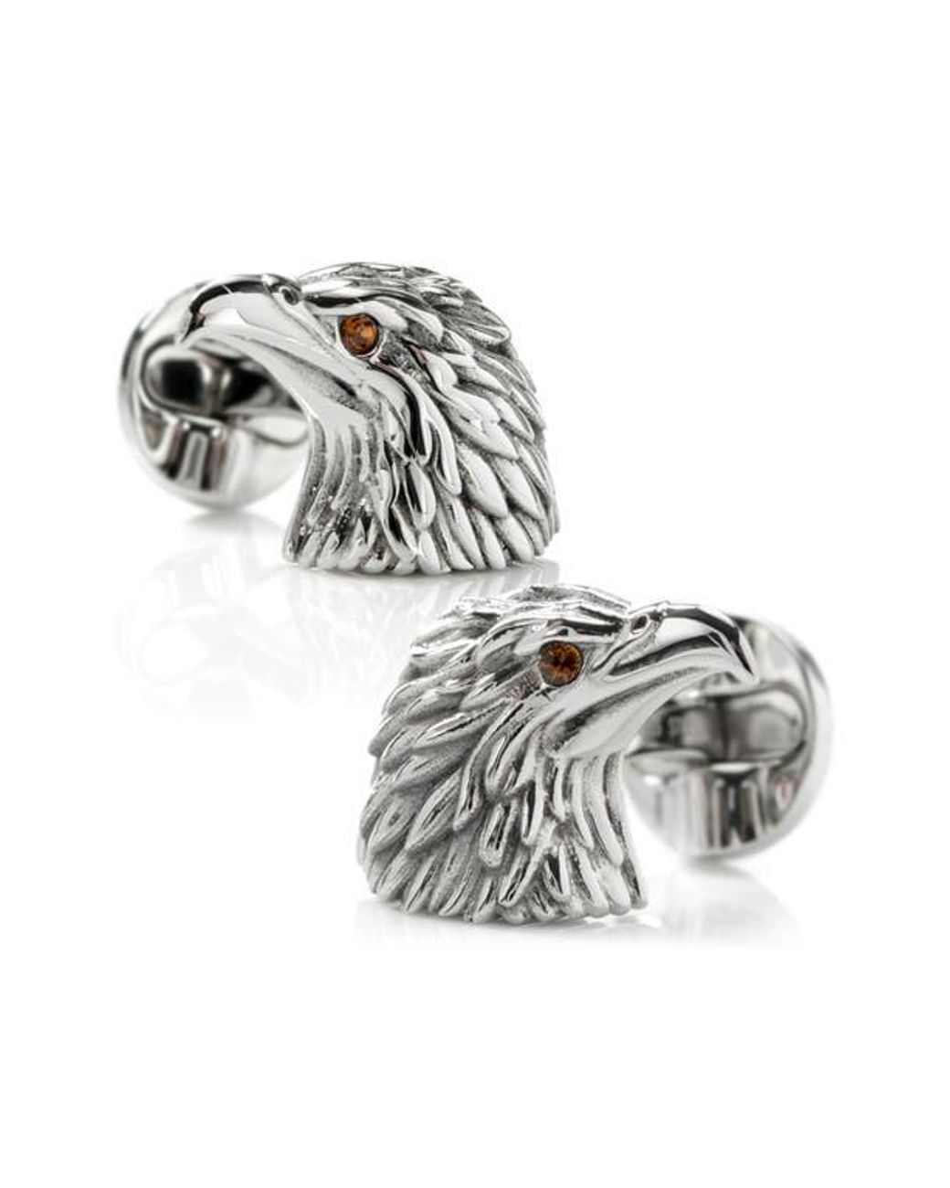 Cufflinks Inc. White Eagle Head Cuff Links for men