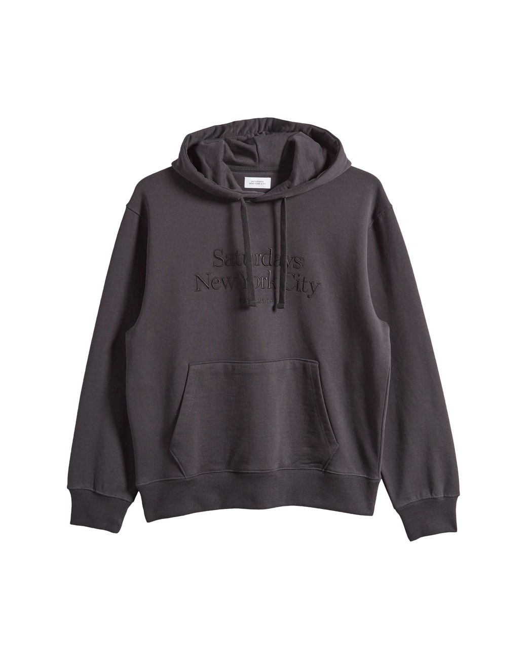 Saturdays NYC Ditch Miller Standard Logo Cotton Hoodie in Black