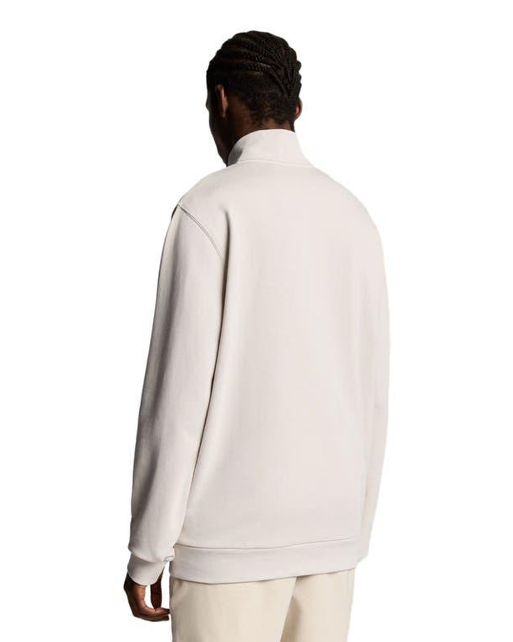 Lyle & Scott Natural Loopback Quarter Zip Sweat for men
