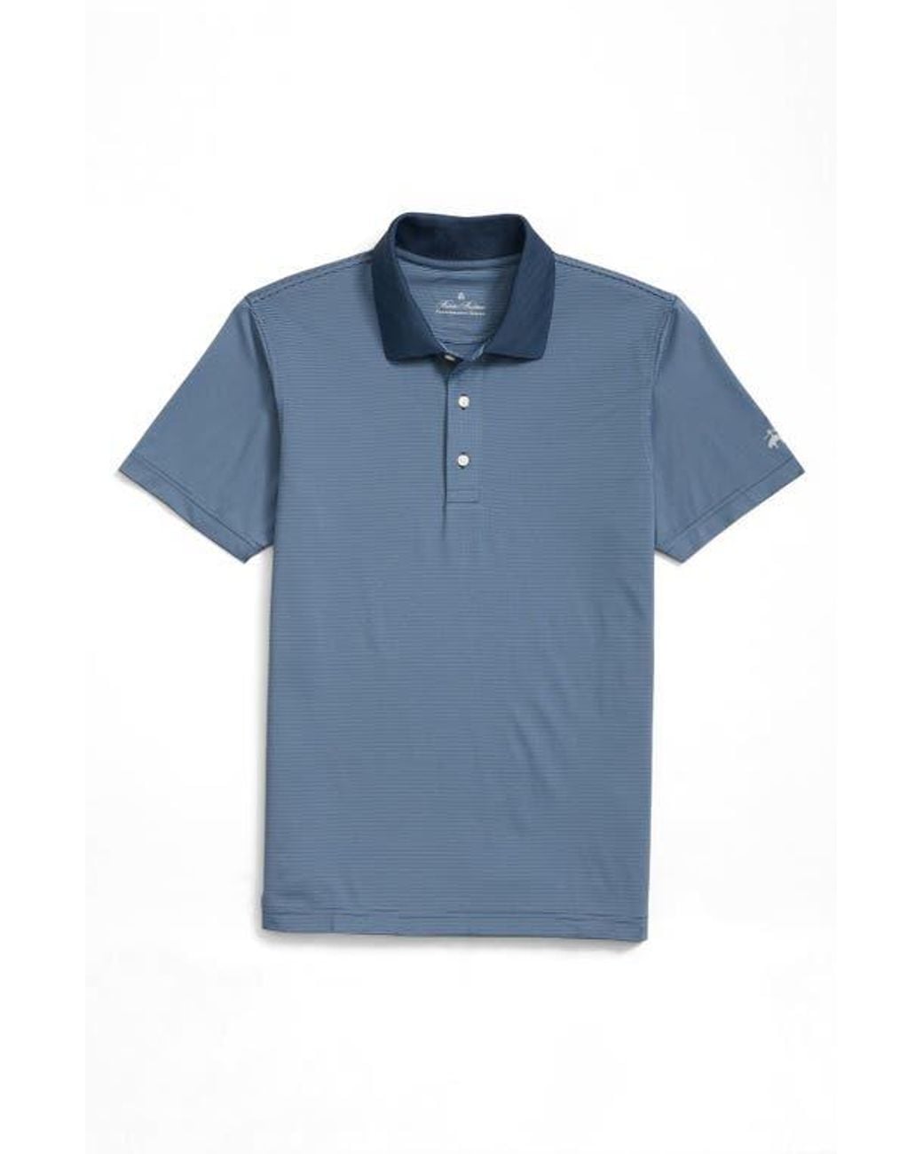 Brooks Brothers Blue Performance Golf Polo for men
