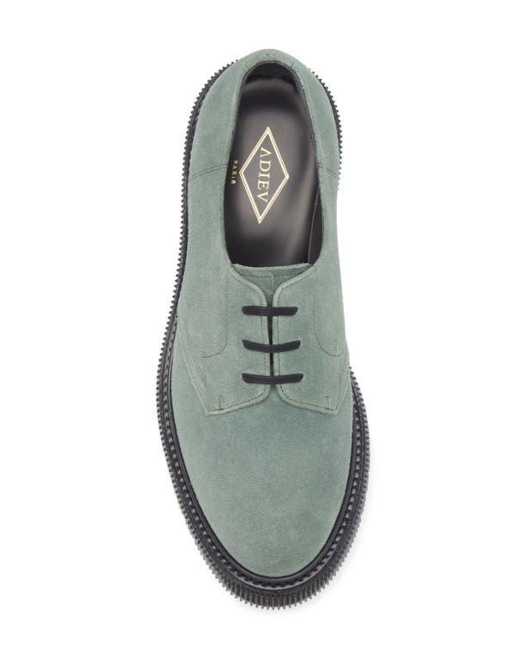 Adieu Gray Plain Toe Derby for men