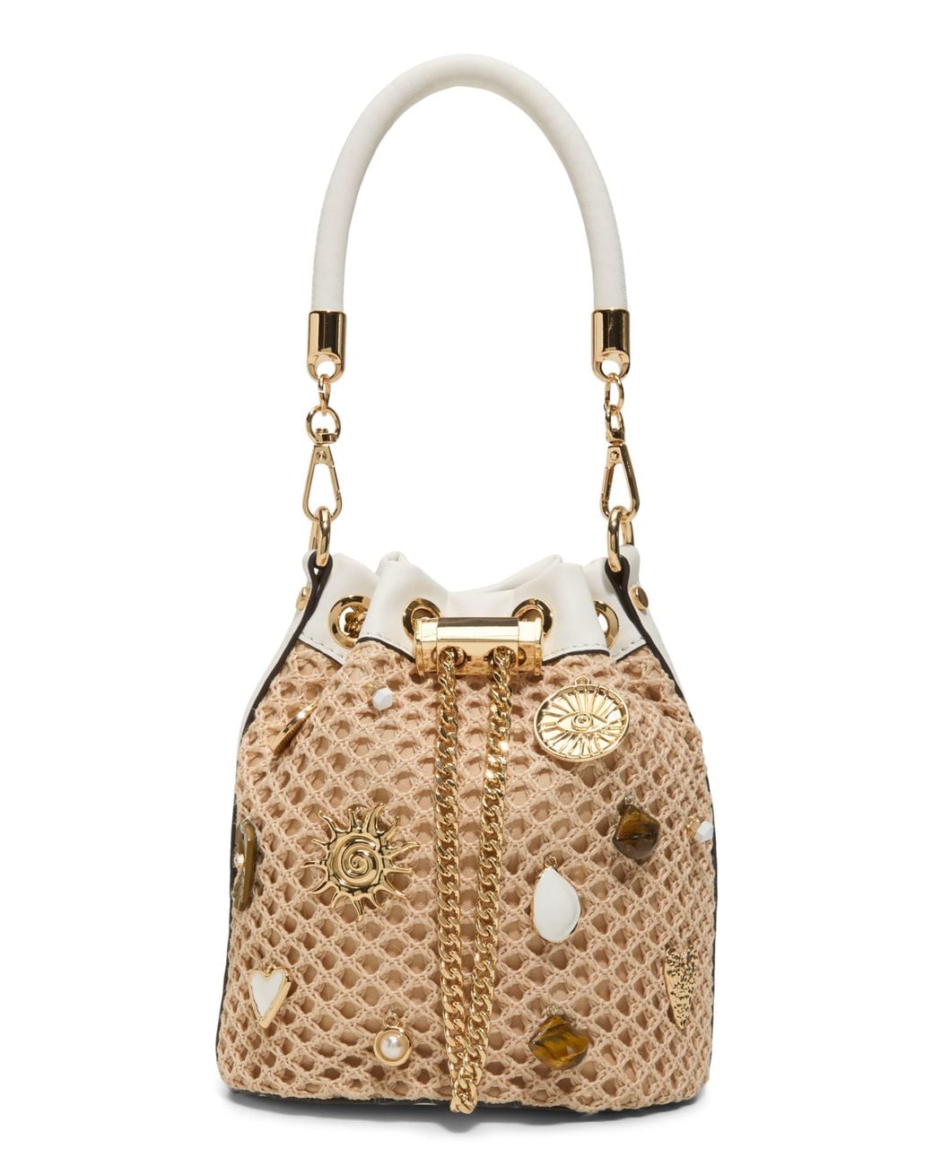 ALDO Metallic Shellinax Bucket Bag