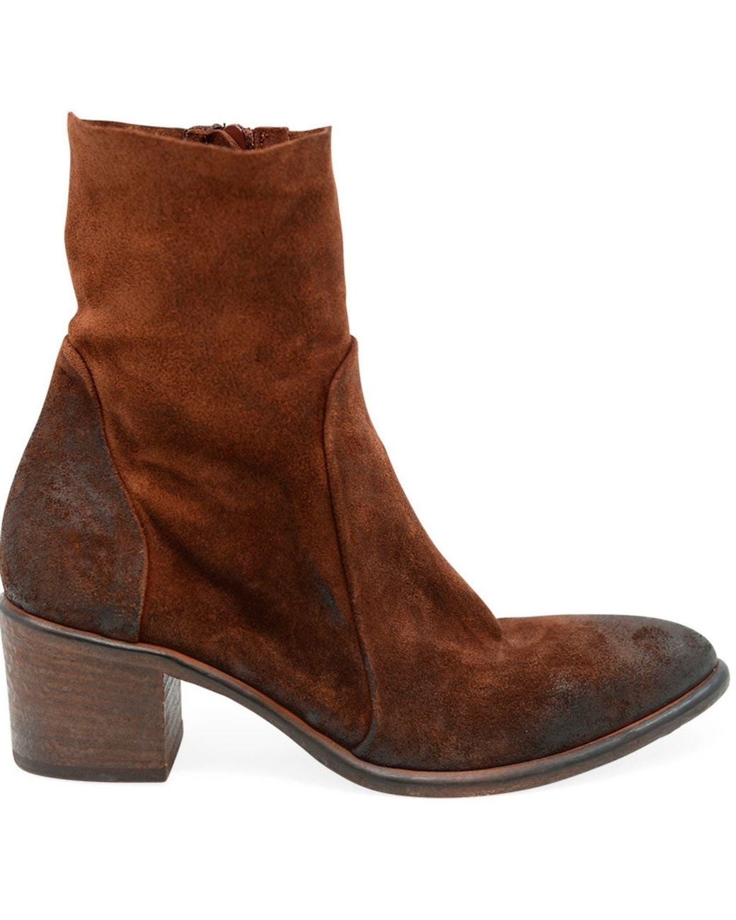 Madison Maison Brown Distressed Ankle Boot