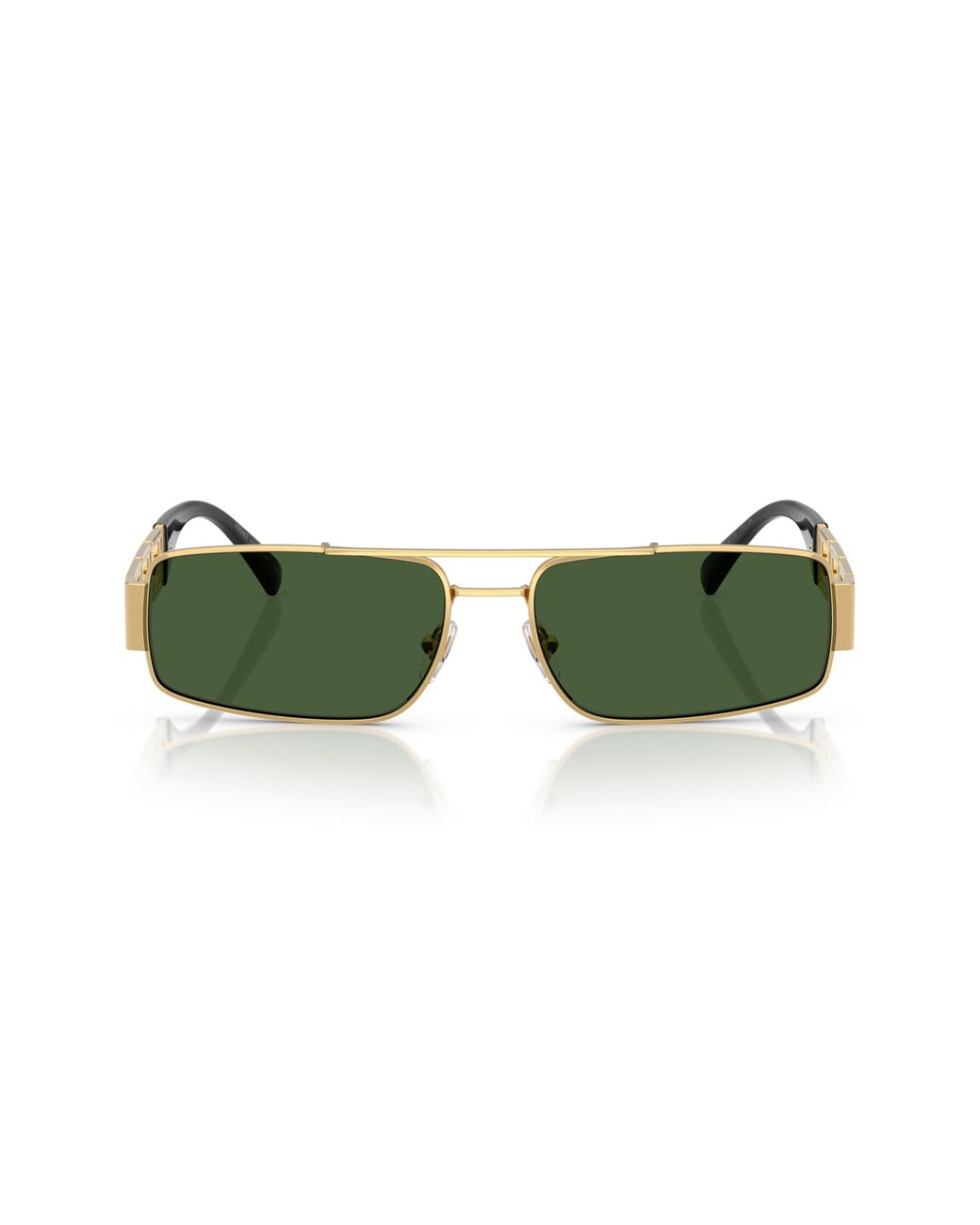 Versace Green 60Mm Rectangular Sunglasses for men