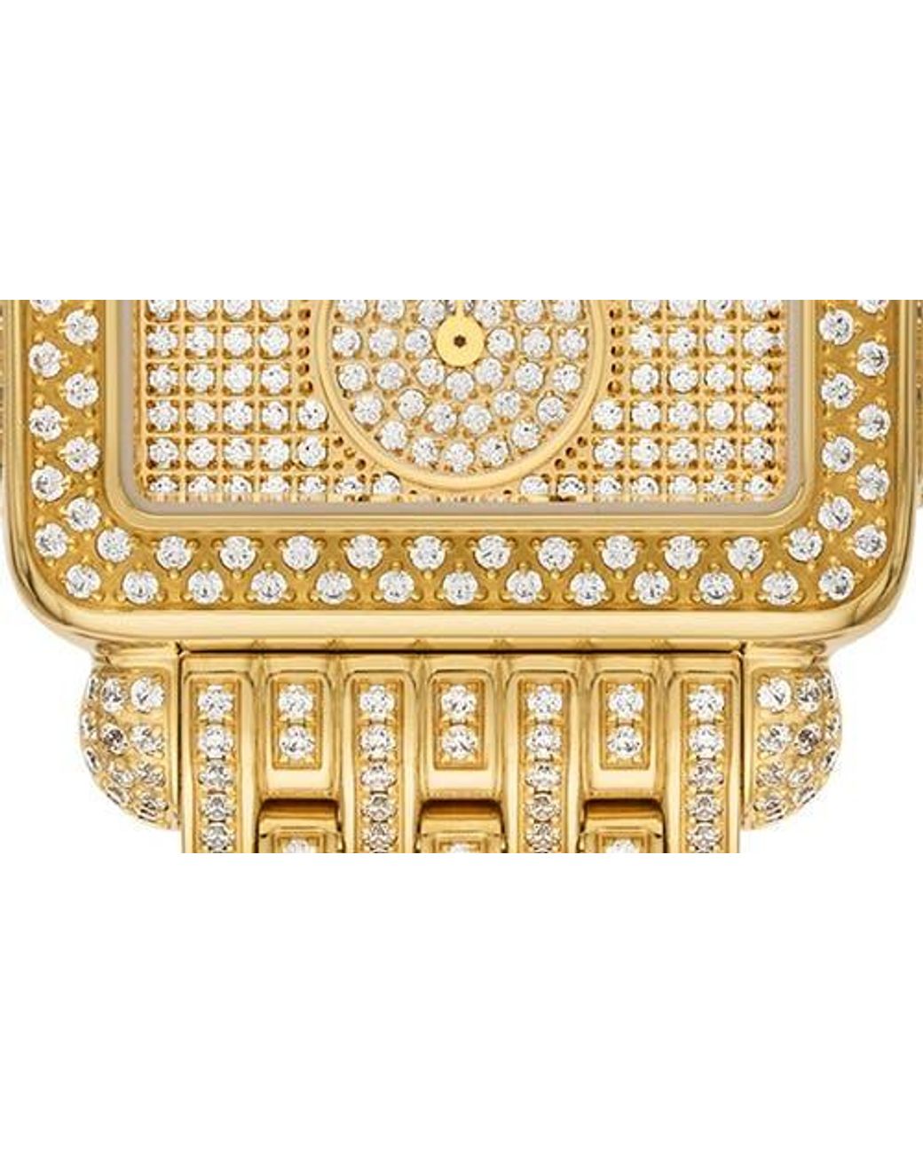 Michele Metallic Deco Mid Jubilee Limited Edition Diamond Pavé Chronograph Bracelet Watch, 29Mm X 31Mm