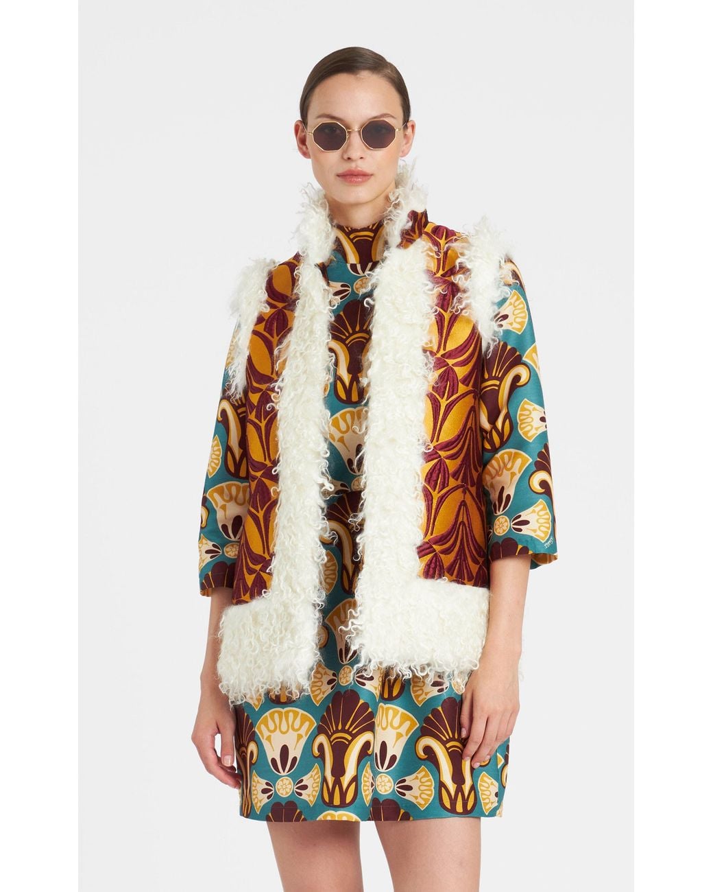 LaDoubleJ Multicolor Sleeveless Folk Jacket