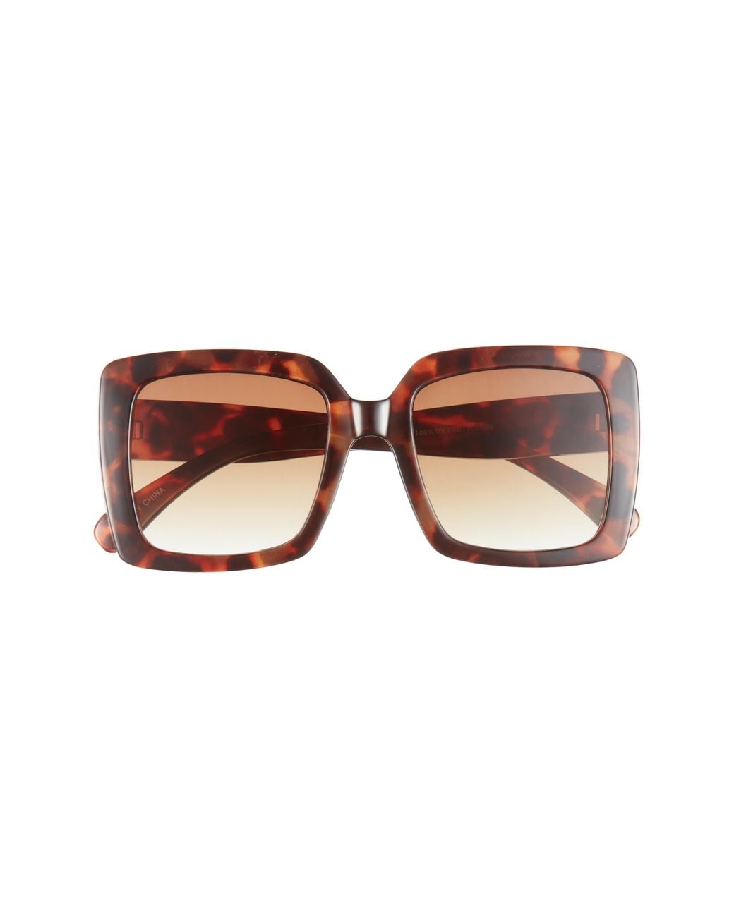 BP. Brown Oversize Classic Square Sunglasses