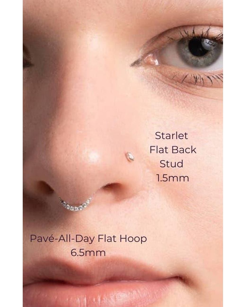 Seed2Stone Metallic The Starlet Diamond Flat Back Single Stud