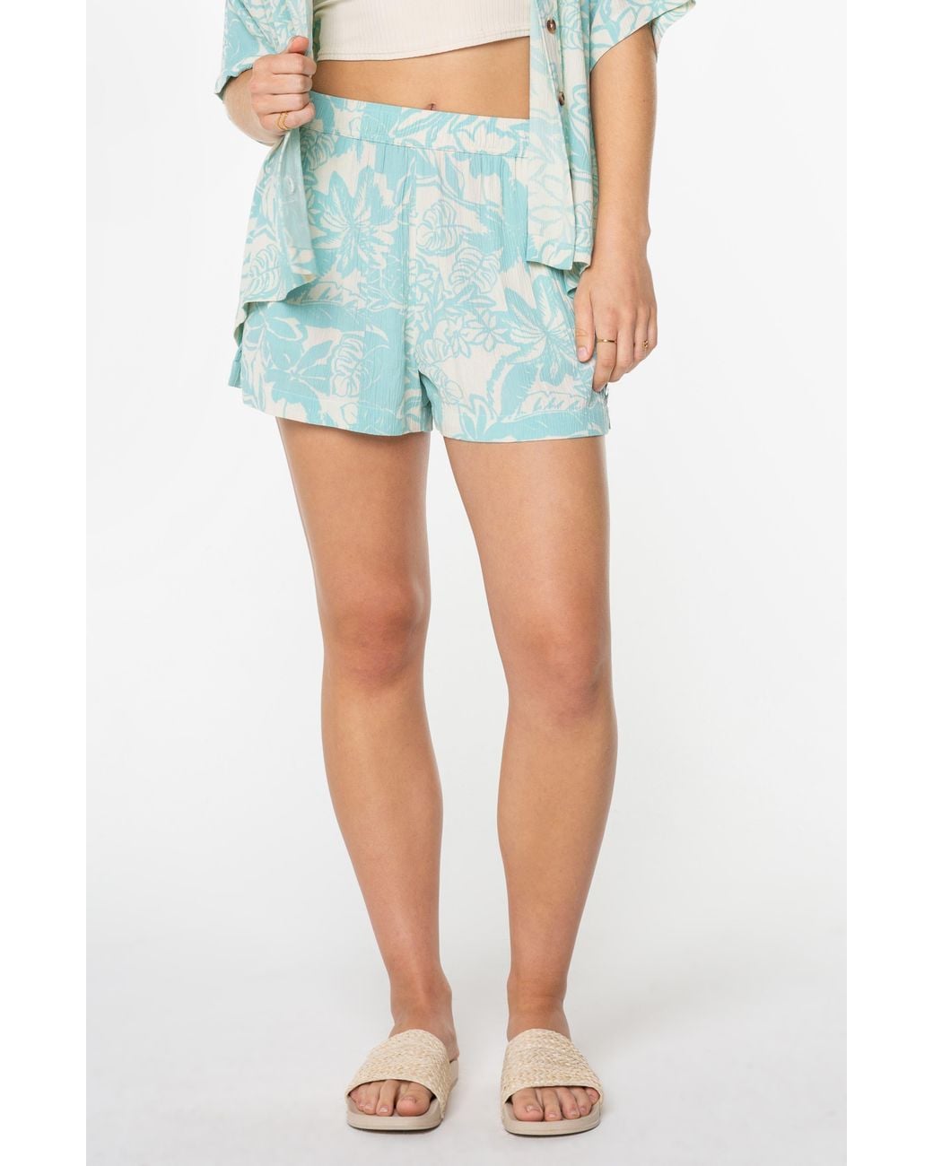 Roxy Blue Kokomo Camp Shorts