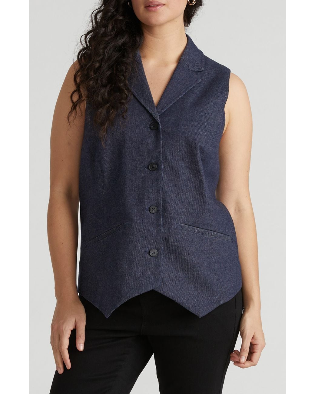 UNIVERSAL STANDARD Blue Edwin Denim Vest