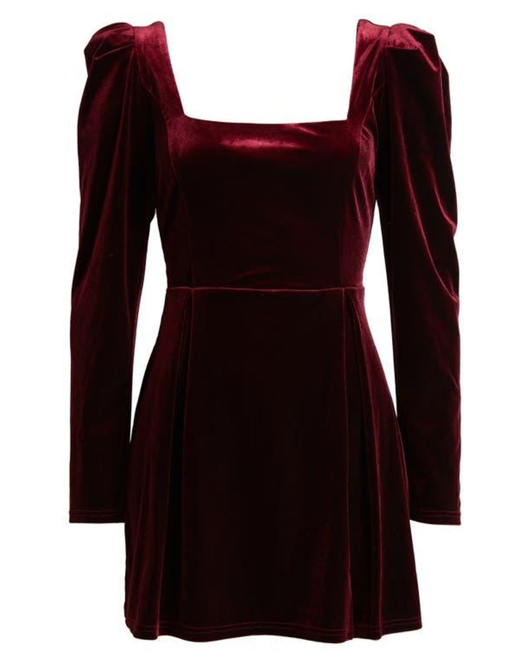knee length dresses for ladies Tuckernuck Red Velvet Silk Haley Dress Red / 12