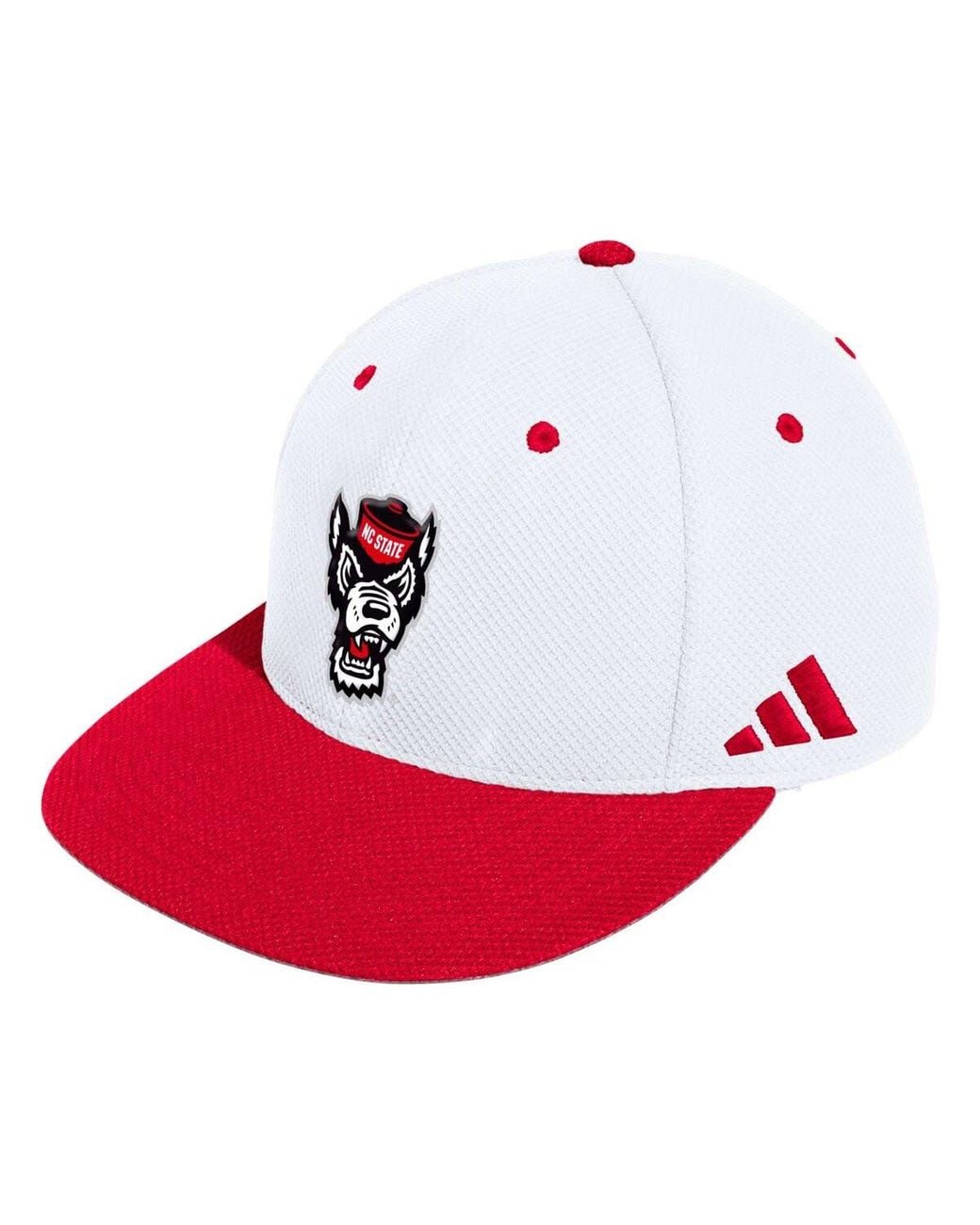 Adidas Red Nc State Wolfpack On-Field Baseball Fitted Hat for men