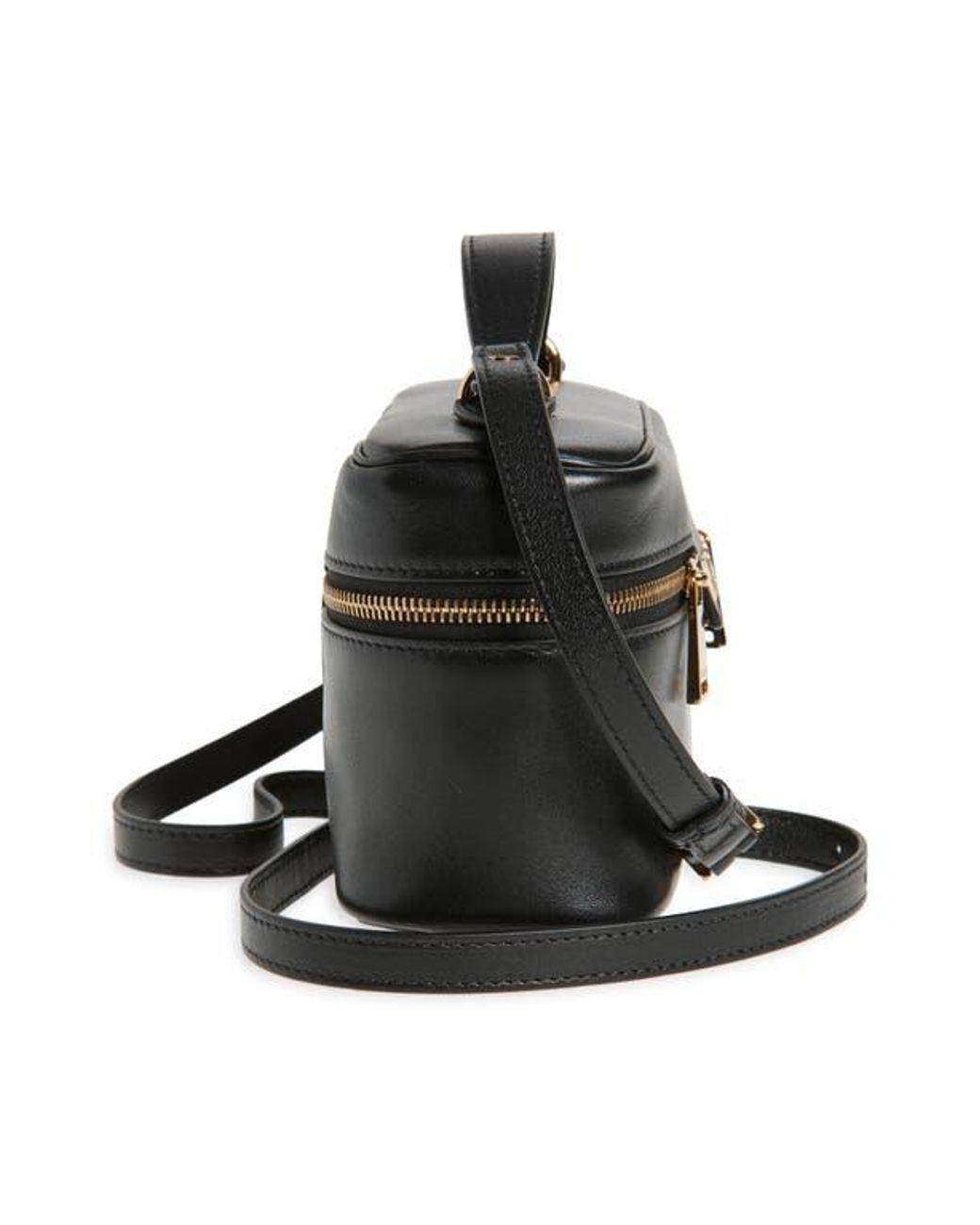 【関税＆送料込み】Versace 'Vanity Versace Tag' Bag In Blac Tag Small leather vanity bag in black - Versace | Mytheresa