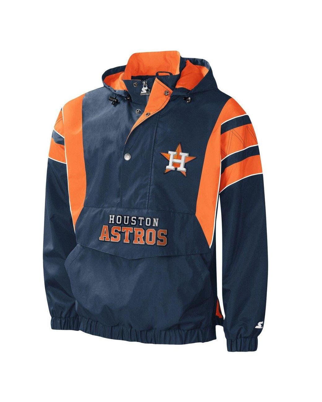 Starter Houston Astros Impact Hoodie Half-zip Jacket At Nordstrom in Blue  for Men