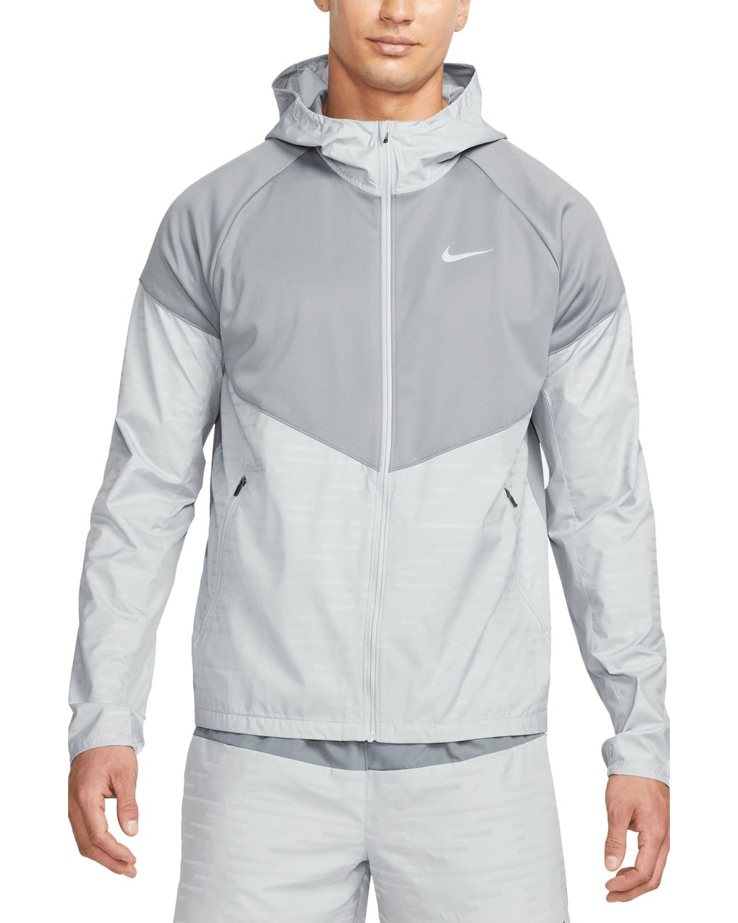 Nike Thermafit Repel Run Division Miler Running Jacket in Gray for Men