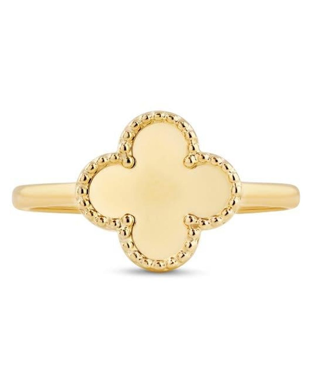 DEVATA Metallic Clover Ring