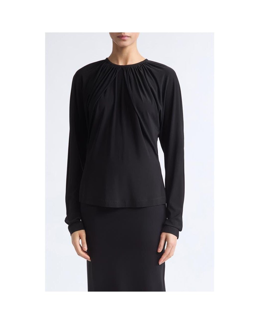 Ashlyn Black Marry Column Skirt