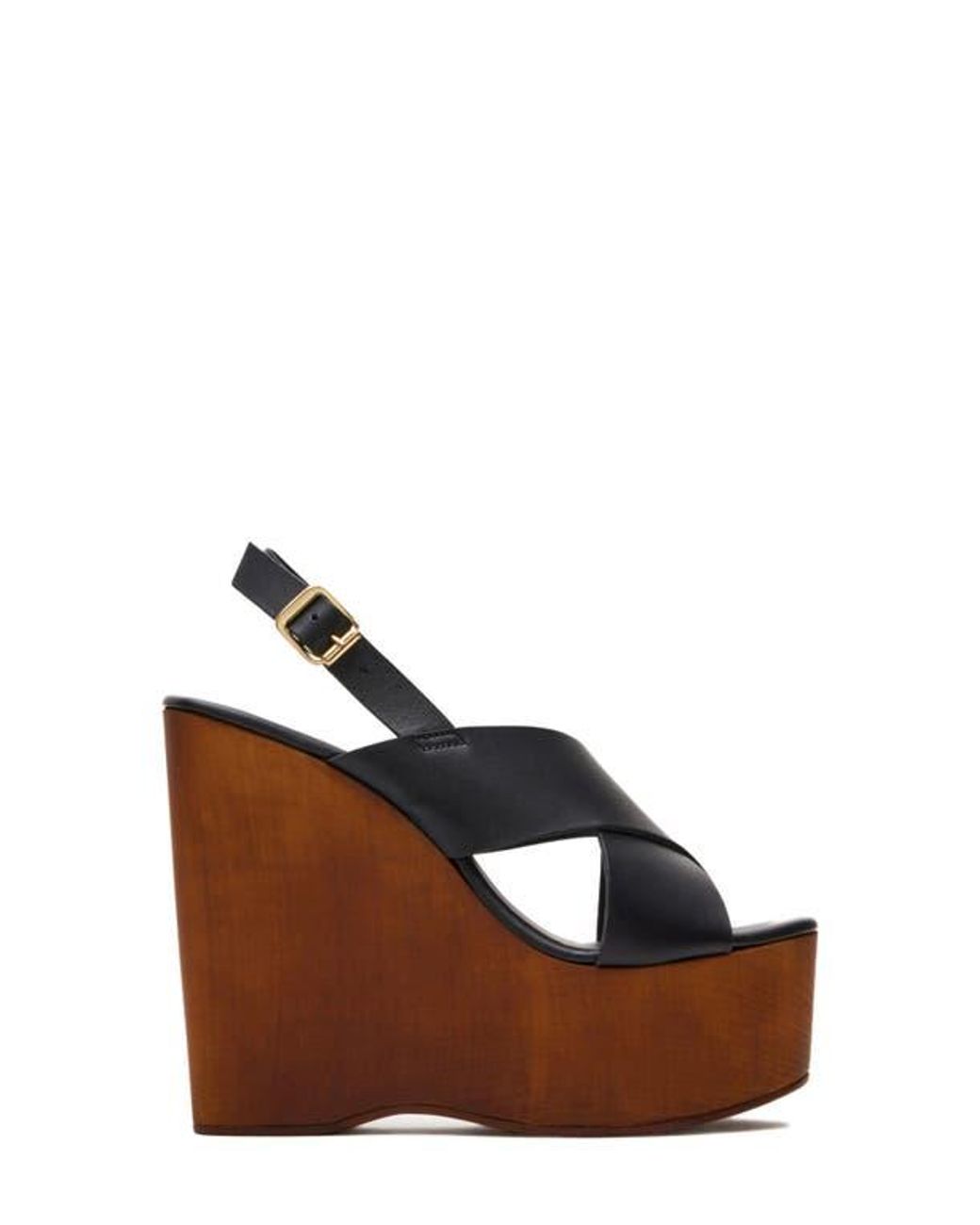 旬顔 定番人気【STEVE MADDEN】ギャラクシー ウェッジサンダル Steve Madden Galaxy Platform Wedge Sandal in Black | Lyst