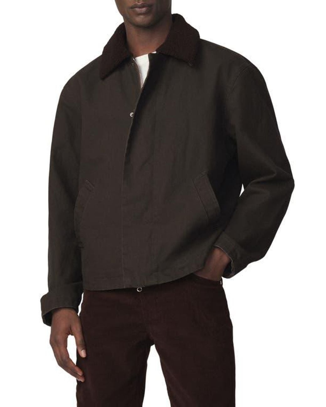 Joe's Jeans Black Canvas Utility Jacket for men