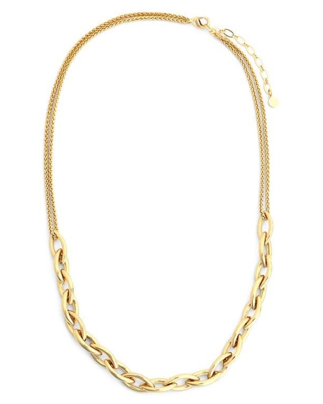Panacea Metallic Multichain Necklace