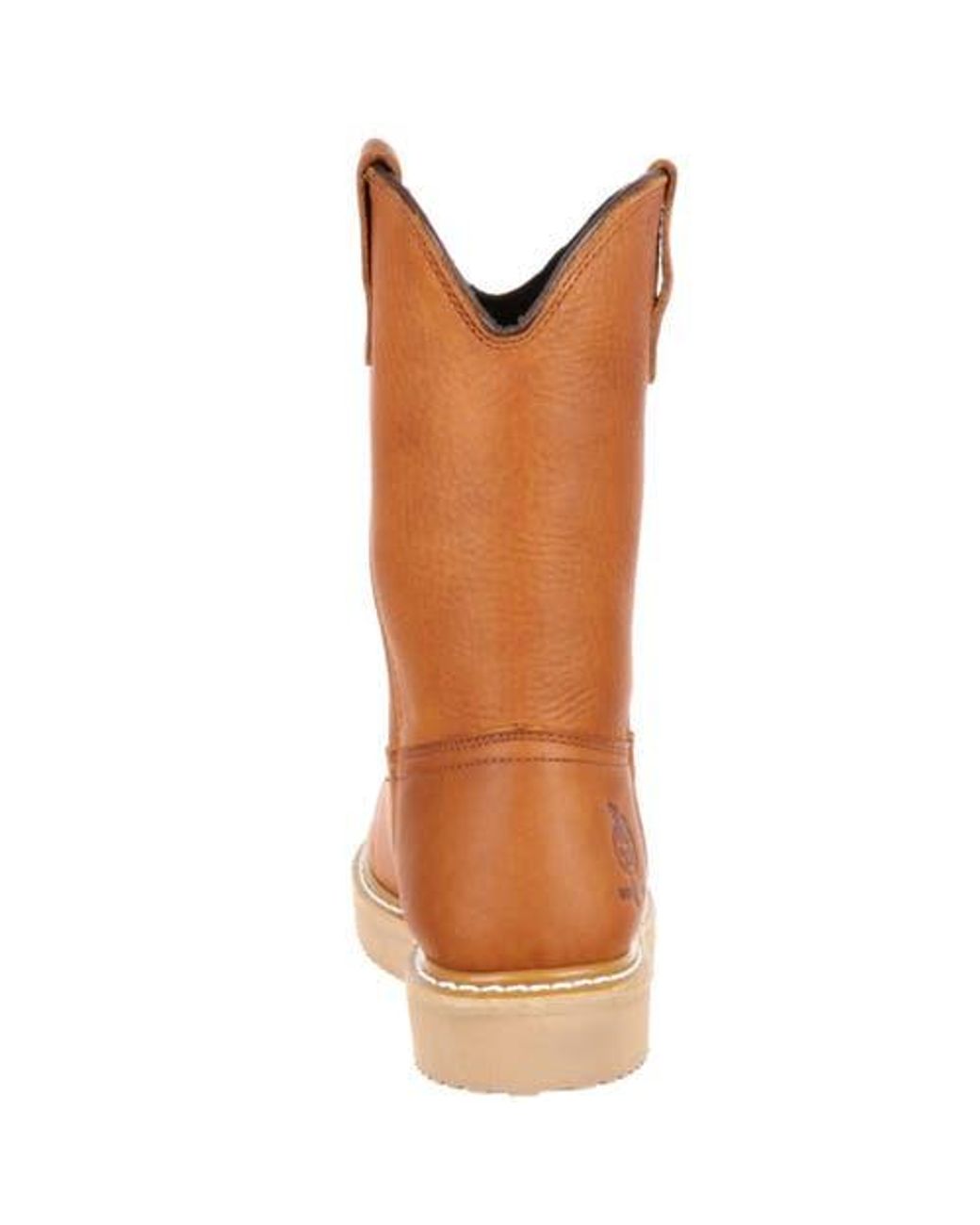 Georgia Boot Brown Wedge Steel Toe Pull On Work Boot for men