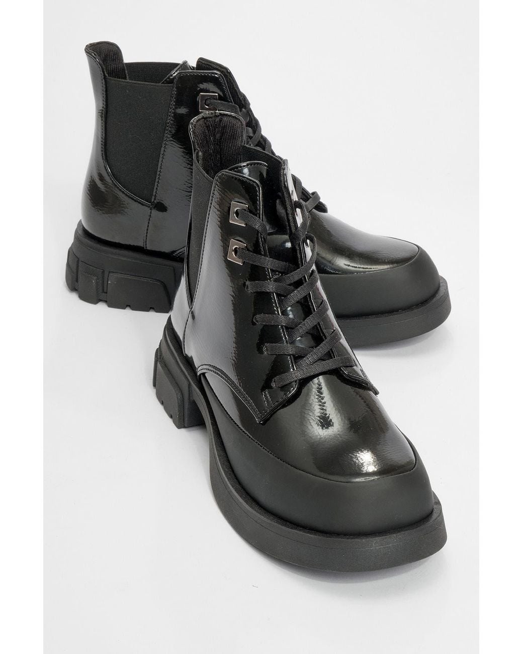 Prologue Shoes Black Challo Combat Boot