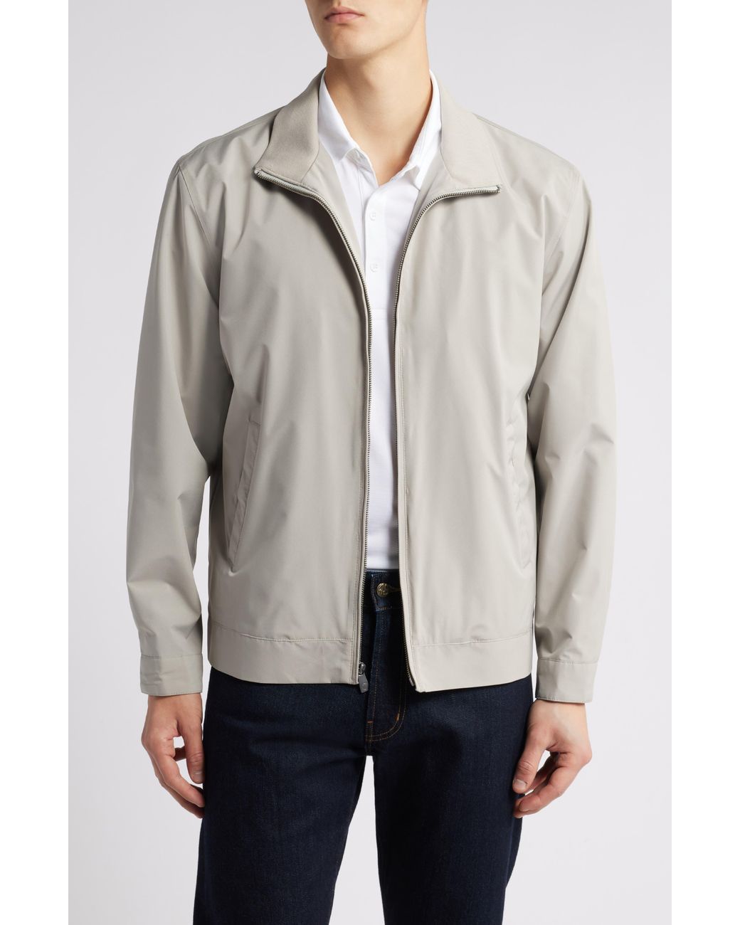 Hart Schaffner Marx Gray Ryan Waterproof Jacket for men