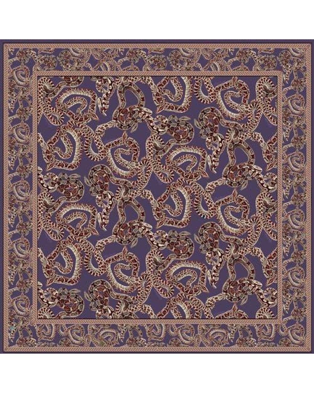 Monzlapur Red Silk Snake Scarf