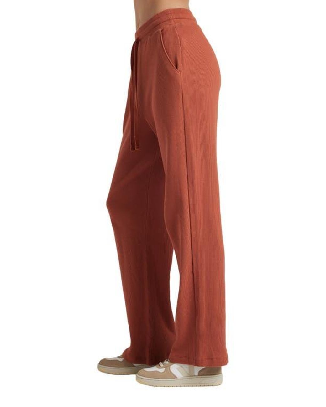 Losano Red Organic Cotton Drawstring Pant