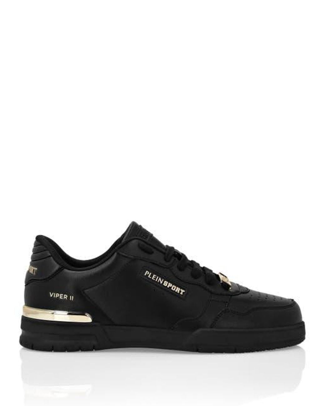 Philipp Plein Black Low Top Tiger.X