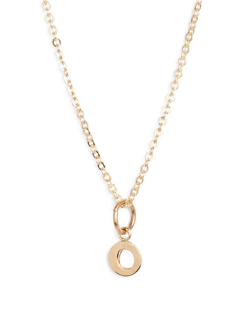 Nashelle Metallic Initial Pendant Necklace