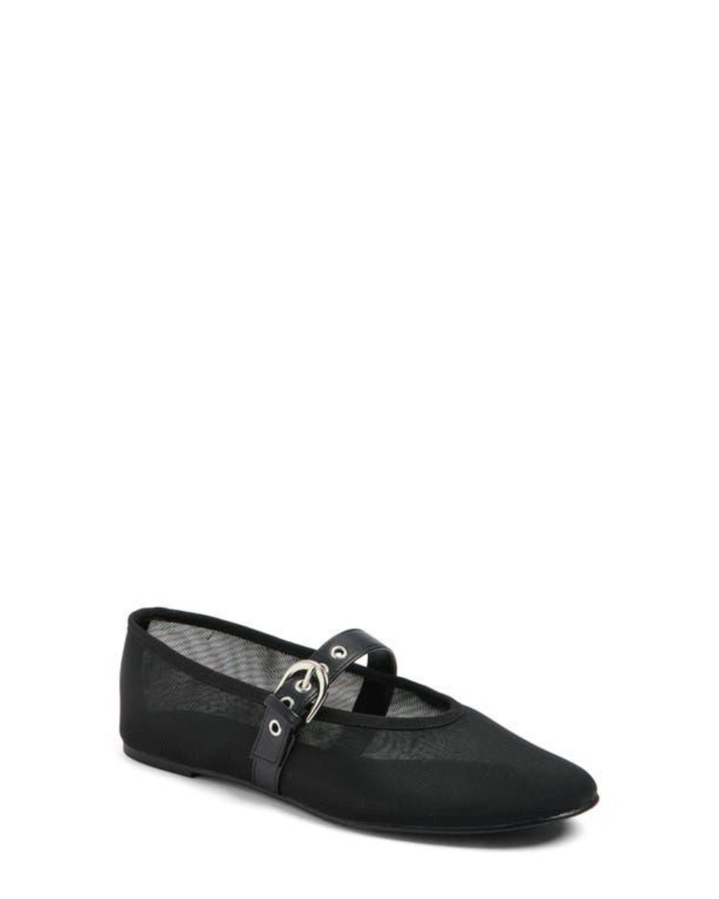 Open Edit Black Esme Mary Jane Flat