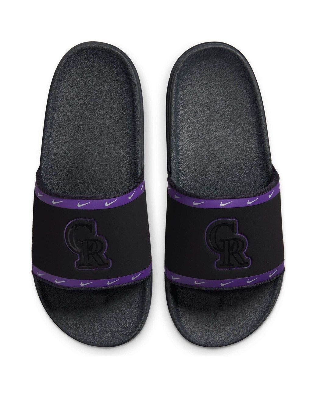 Nike Colorado Rockies Team Offcourt Slide Sandals in Black for Men Lyst