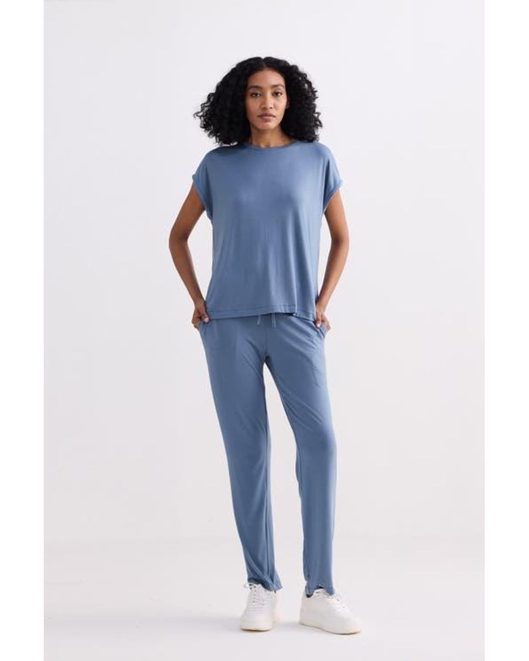 REISTOR Blue Relaxed Fit Tee Set