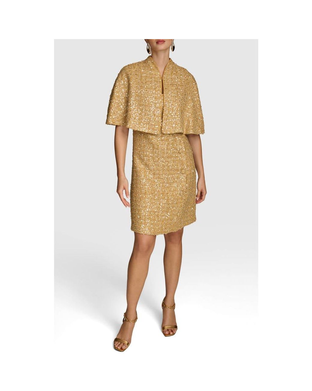 donna karan gold sequin dress Plaza Del Caribe