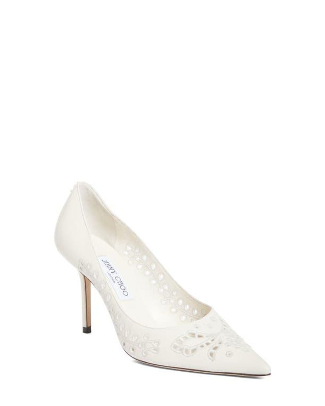 Jimmy Choo White Love Pointed Toe Pump