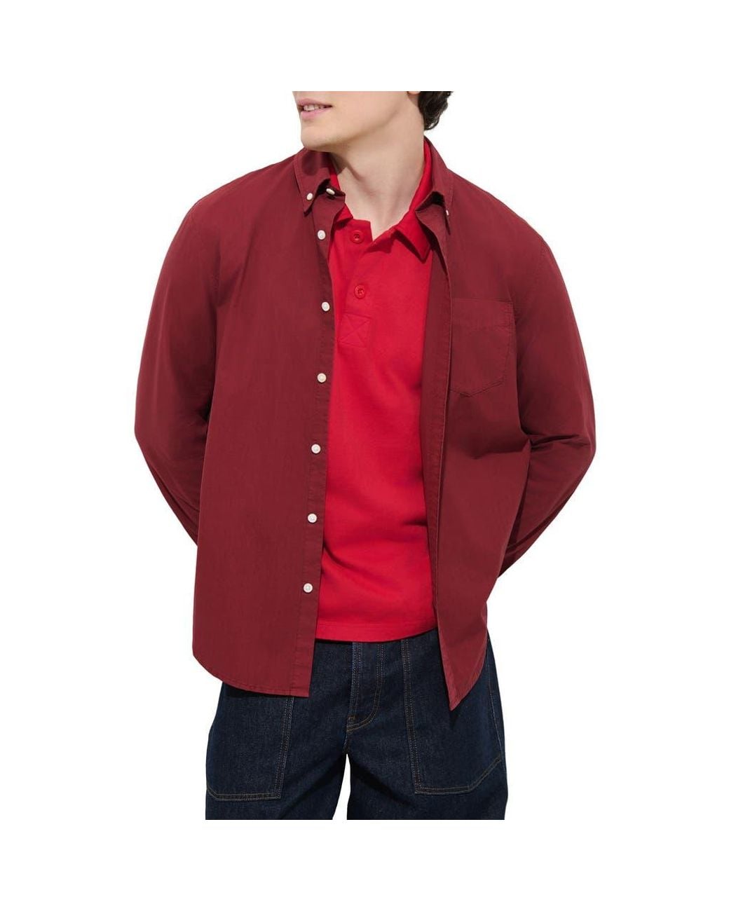 Alex Mill Red Standard Button-Down Shirt for men